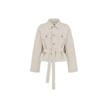 DIOR Denim Jackets Women's Ecru