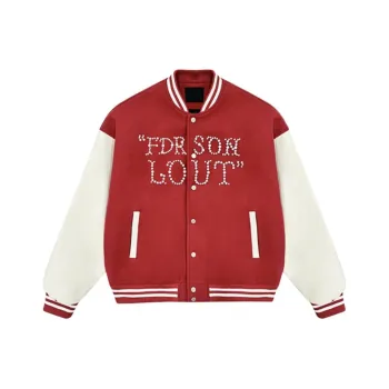 Manekniv Baseball Jacket Women's Red