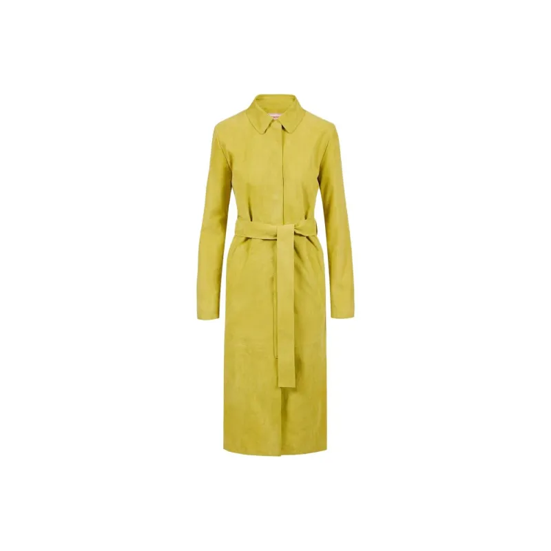 Iceberg Leather Jacket Women's Lemon-0