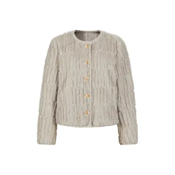 JZ. ANNAKRO Velvet feel Coat Women's Gray