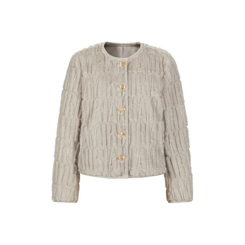 JZ. ANNAKRO Velvet feel Coat Women's Gray-0
