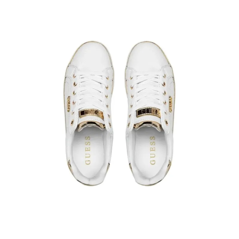 GUESS Low Top Skateboard Shoes Women's White-3