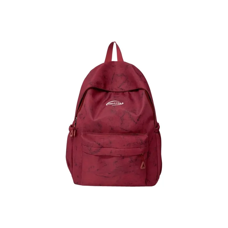 BAODIDAISHU Composite Cloth Backpack Unisex White/Black/Red/Blue-8