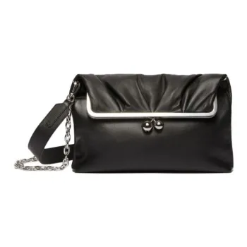 WEEKEND MaxMara Leather Shoulder Bag Women's Black