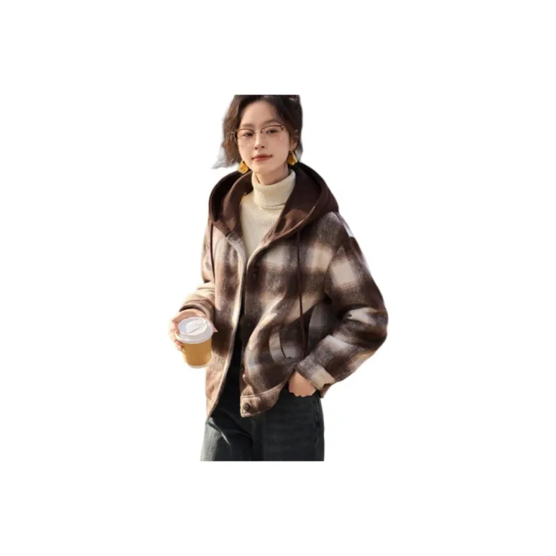 Mo Han Yi Mei Puffer Jacket Women's Coffee-0