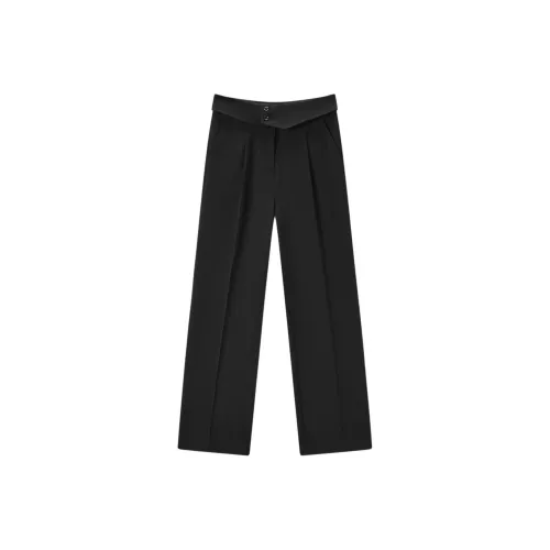 EICHITOO 블랙 여성 캐주얼 팬츠