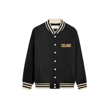 CELINE SS24 Baseball Jacket Women's Black