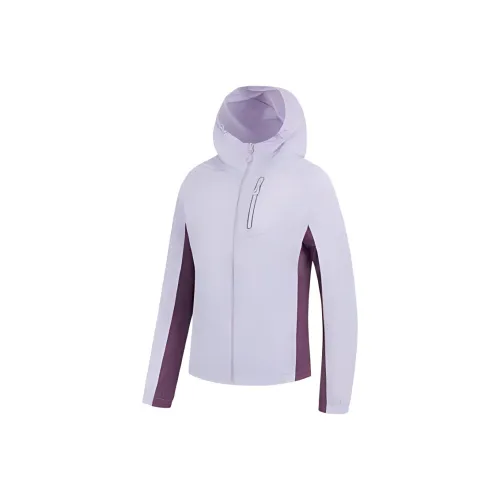 QIAODAN Trench Coat Women's Taro Purple/Streptopelia Purple
