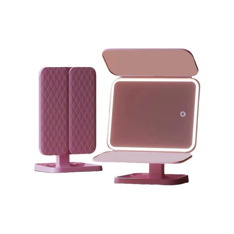 XIANLVE Three Foldable Rotatable LED Mirror Make up Tools Beauty Enhancement, Fill Light, Portable, HD-2