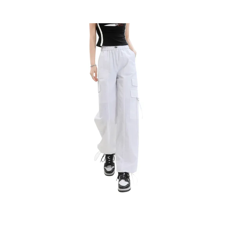 Menglaini Casual Pants Women's White-0