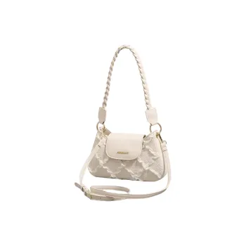 OCTSUI PU Shoulder Bag, Crossbody Bag Regular Women's Ecru