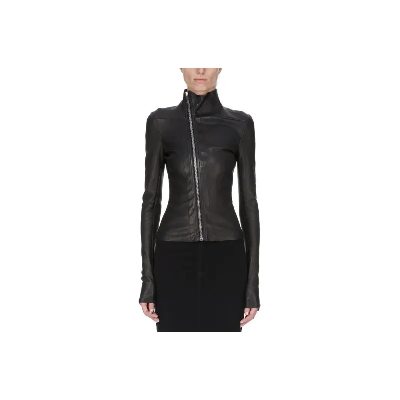RICK OWENS Leather Gary Jacket Black-0