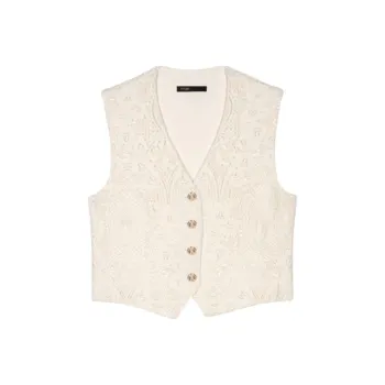 Maje Floral embroidered Gilet