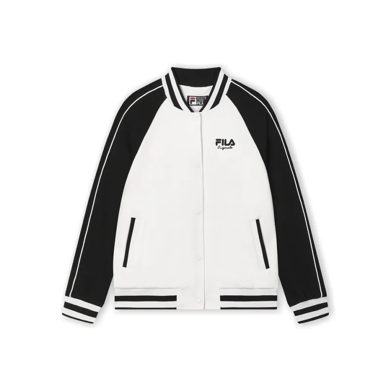 FILA Baseball Jacket Women's Standard White-0
