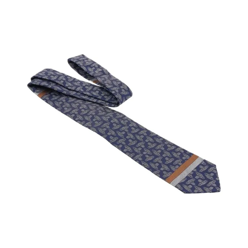 Vivienne Westwood Silk Ties Men's Blue-1