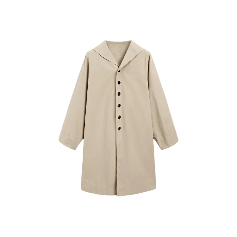 Massimo Dutti Trench Coat Women's Light Coffee-0
