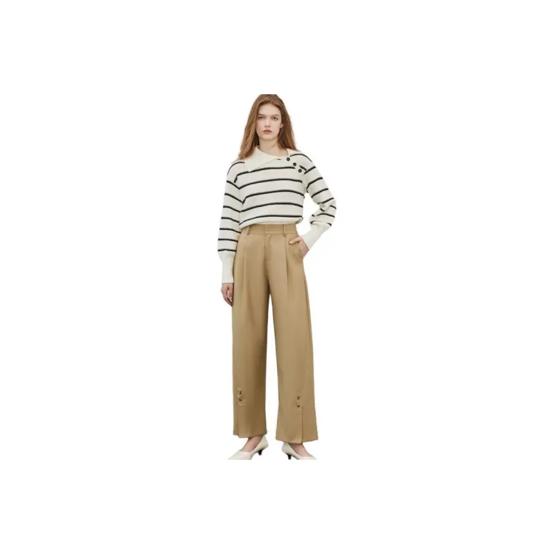 ELLE Casual Pants Women's Khaki-0
