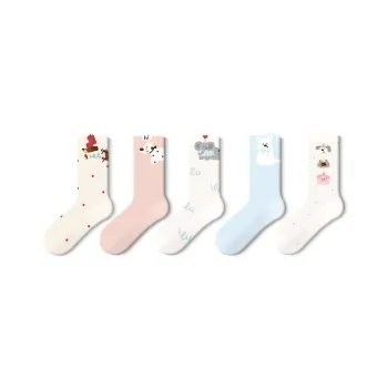 JKN Mid Calf Socks Women's 5 Pack