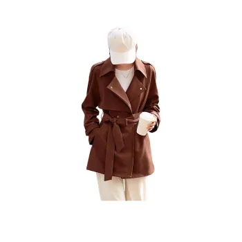 Mo Han Yi Mei Trench Coat Women's Red