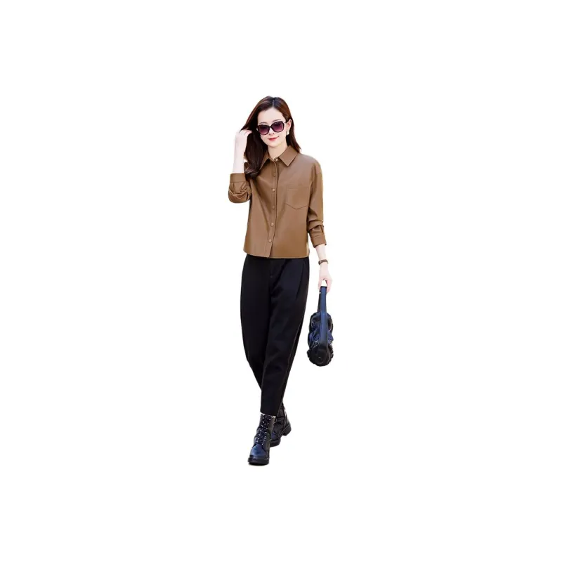Yi Mengyuan Leather Jacket Women's-6