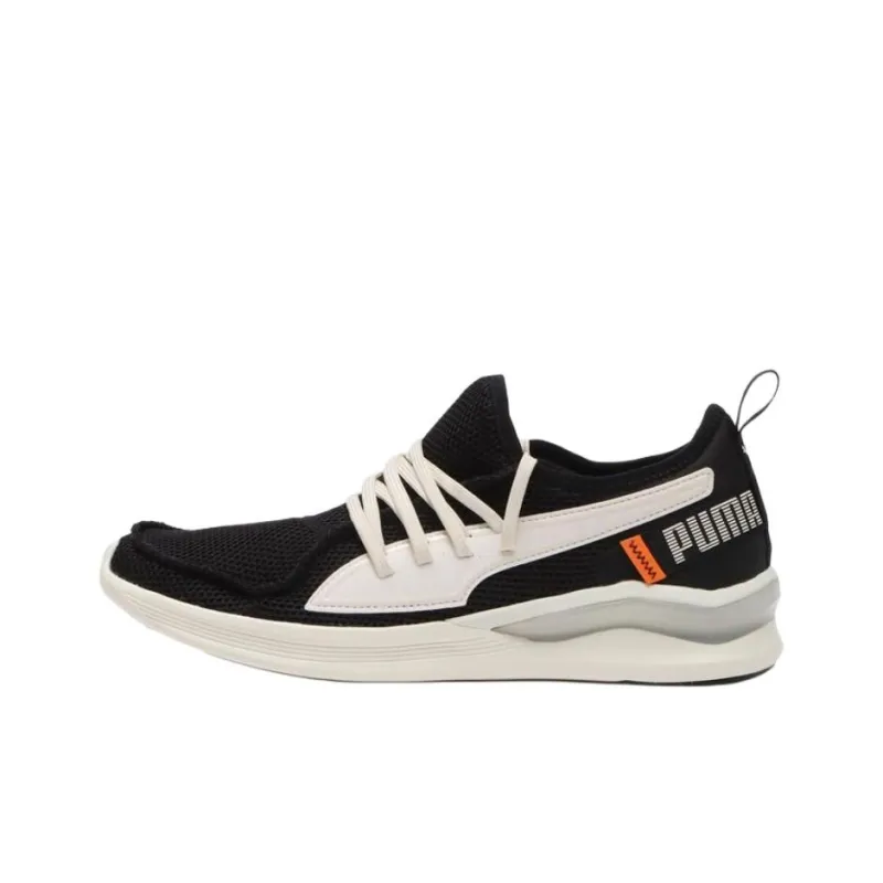 PUMA Lqd Flash Anti Slip Wear Resistant Low Top Running Shoes Unisex Black Beige-0