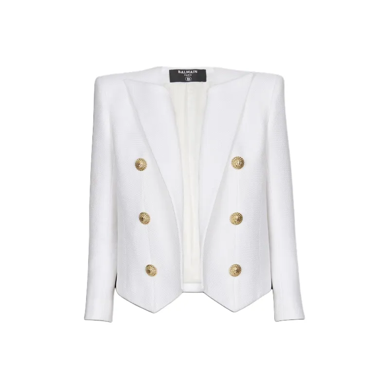 BALMAIN Long Sleeved Buttoned Blazer-0