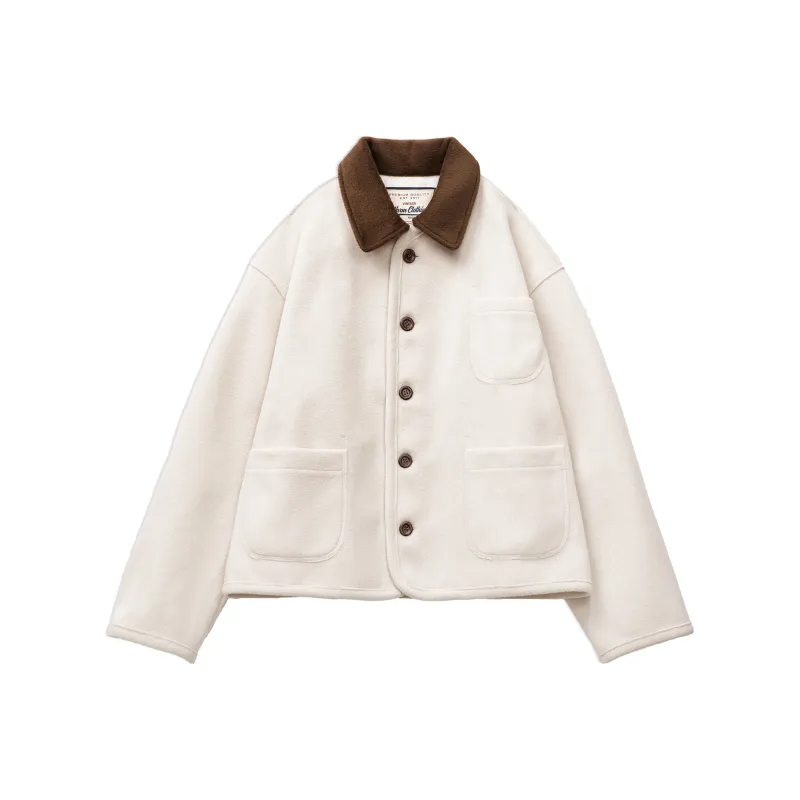 MADEN Cropped Coat Women's Milk White-0