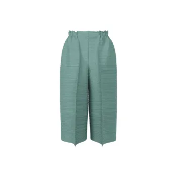 PLEATS PLEASE ISSEY MIYAKE SS24 Casual Pants Women's Turkey Green