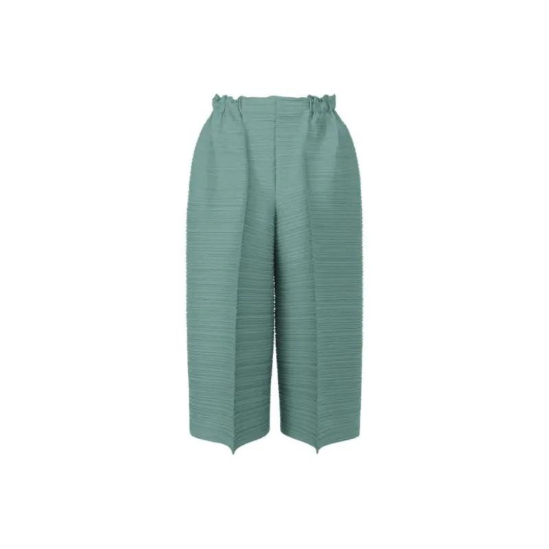 PLEATS PLEASE ISSEY MIYAKE SS24 Casual Pants Women's Turkish Green-0