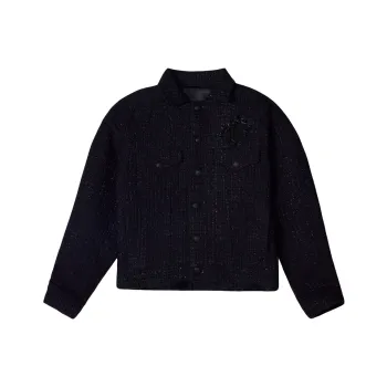 TCH Cropped Coats Unisex Black