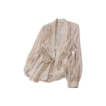 Cypress House Cropped Coat Women's Pink Khaki