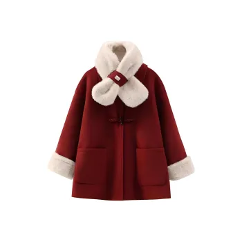 XWI Velvet feel Coat Women's Red