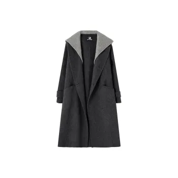 SOON FLOWER Autumn And Winter Season Coats Women's Black Gray Color