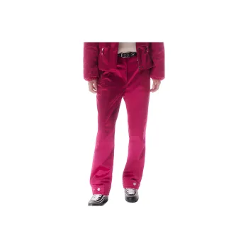 CHANEL Casual Pants Women's Dark Pink