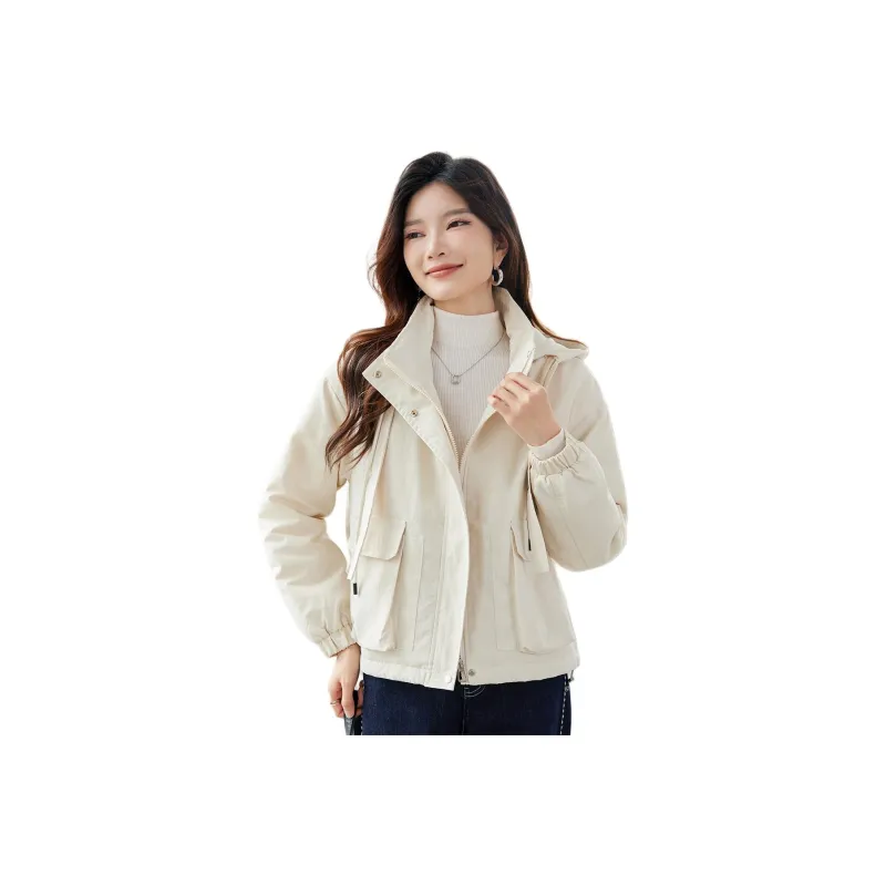 TERRE BLEUE Puffer Jacket Women's Ecru-0