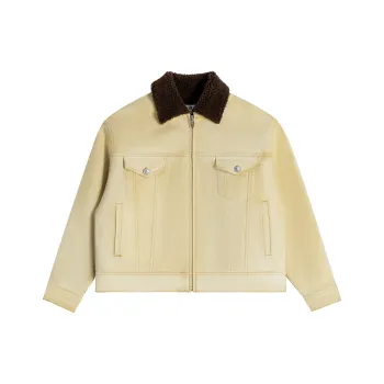 CALLED BACK Cropped Coats Women's Yellow