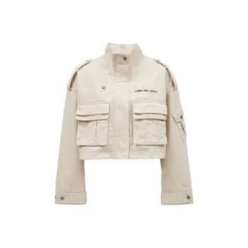 ONLY Trench Coats Women's HH8 Sand Gothic Print