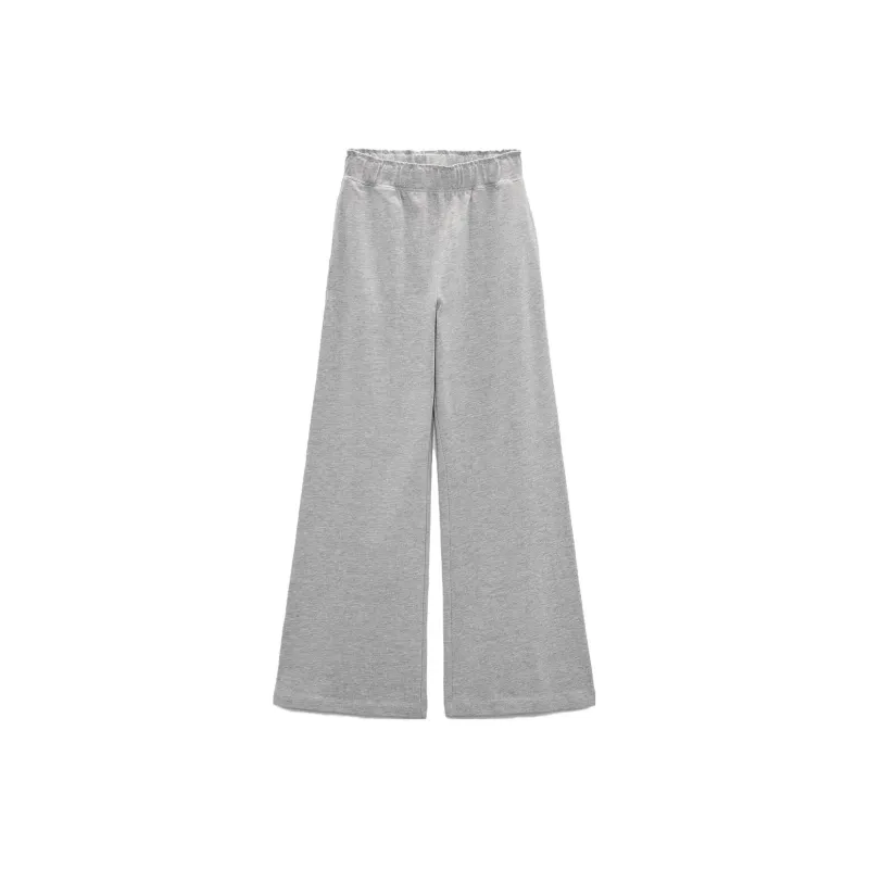 ZARA Casual Pants Women's Zebra Print Gray-0