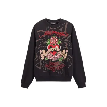 Ed Hardy Sweatshirt Women's Black