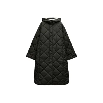 ZARA ZW Series Puffer Jacket Women's Khaki