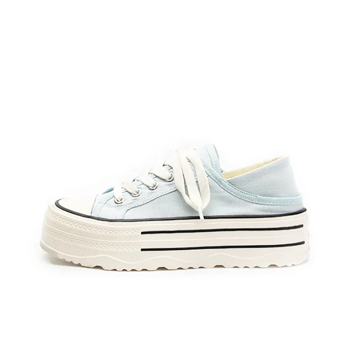 Zun'er Height Increasing Quick Dry Low Top Canvas Shoes Women's-15