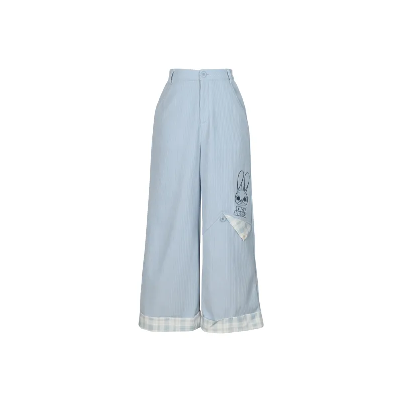Snbl x Disney Casual Pants Women's Blue-0