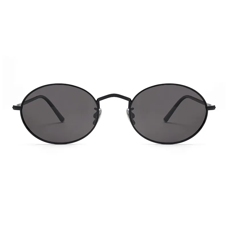 BOELEO Plate And Metal Oval Sunglasses Women's-3