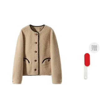 Kele Coco Fur Women's Beige Camel