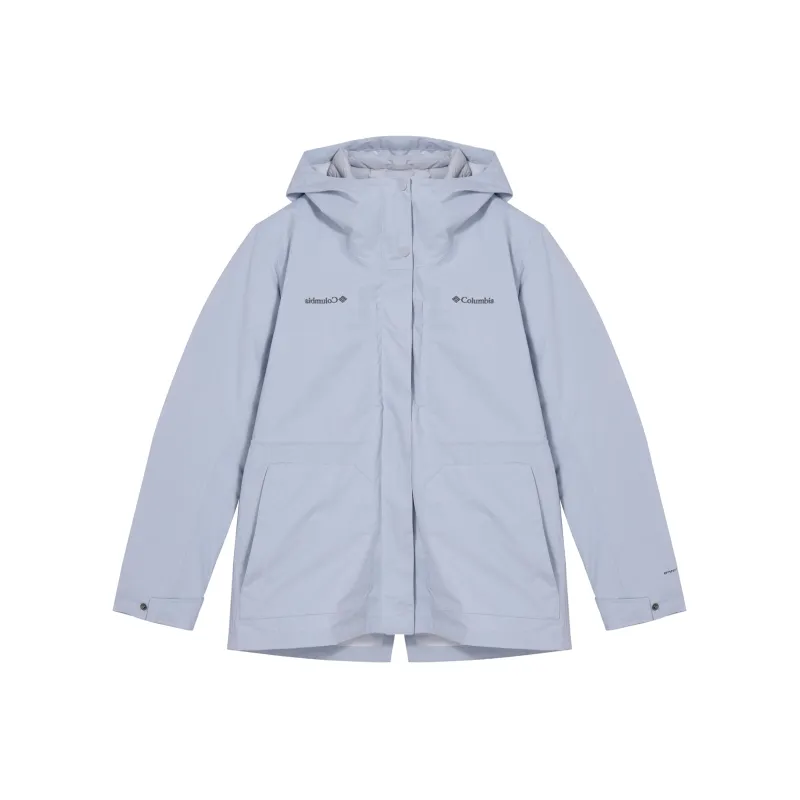 Columbia Waterproof, Windproof, Thermal, Heat Reflective, And Rainproof Windbreaker Jacket Women's Gray-0