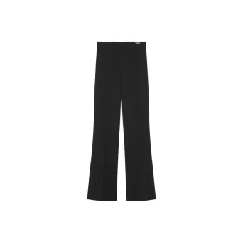 VERSACE High Waist Wide Leg Trousers