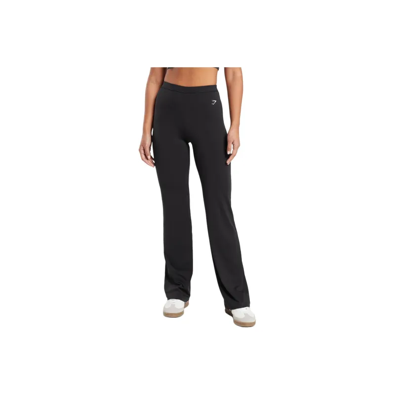 GYMSHARK EVERYDAY REGULAR FLARED LEGGINGS Casual Pants Women's Black-0