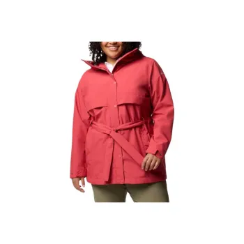 Columbia Long Valley Trench Coat Women's Red
