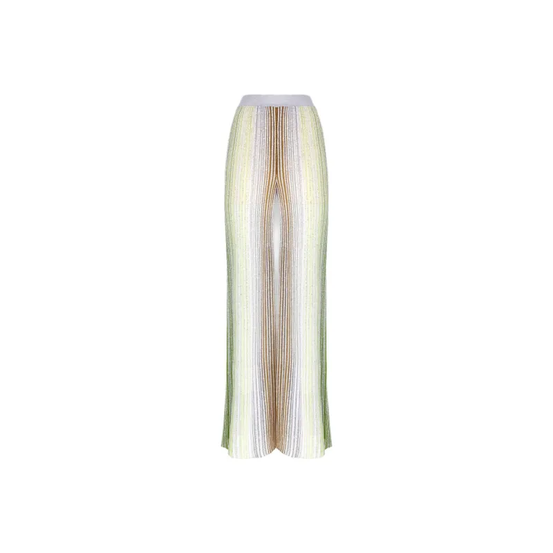 MISSONI Partialized Sequined Striped Palazzo Trousers-0