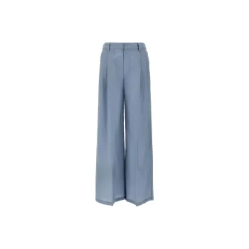 Brunello Cucinelli Mid Rise Straight Leg Trousers